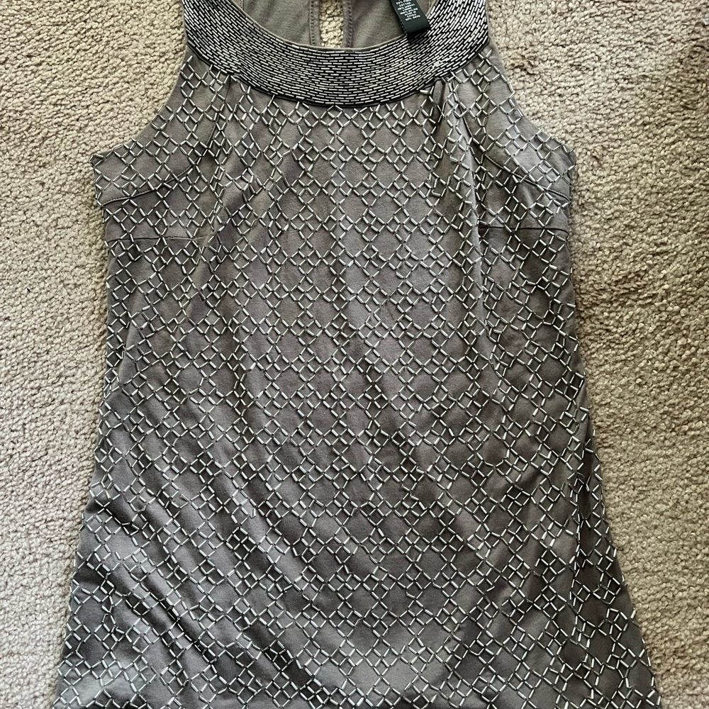 Beaded sleeveless top